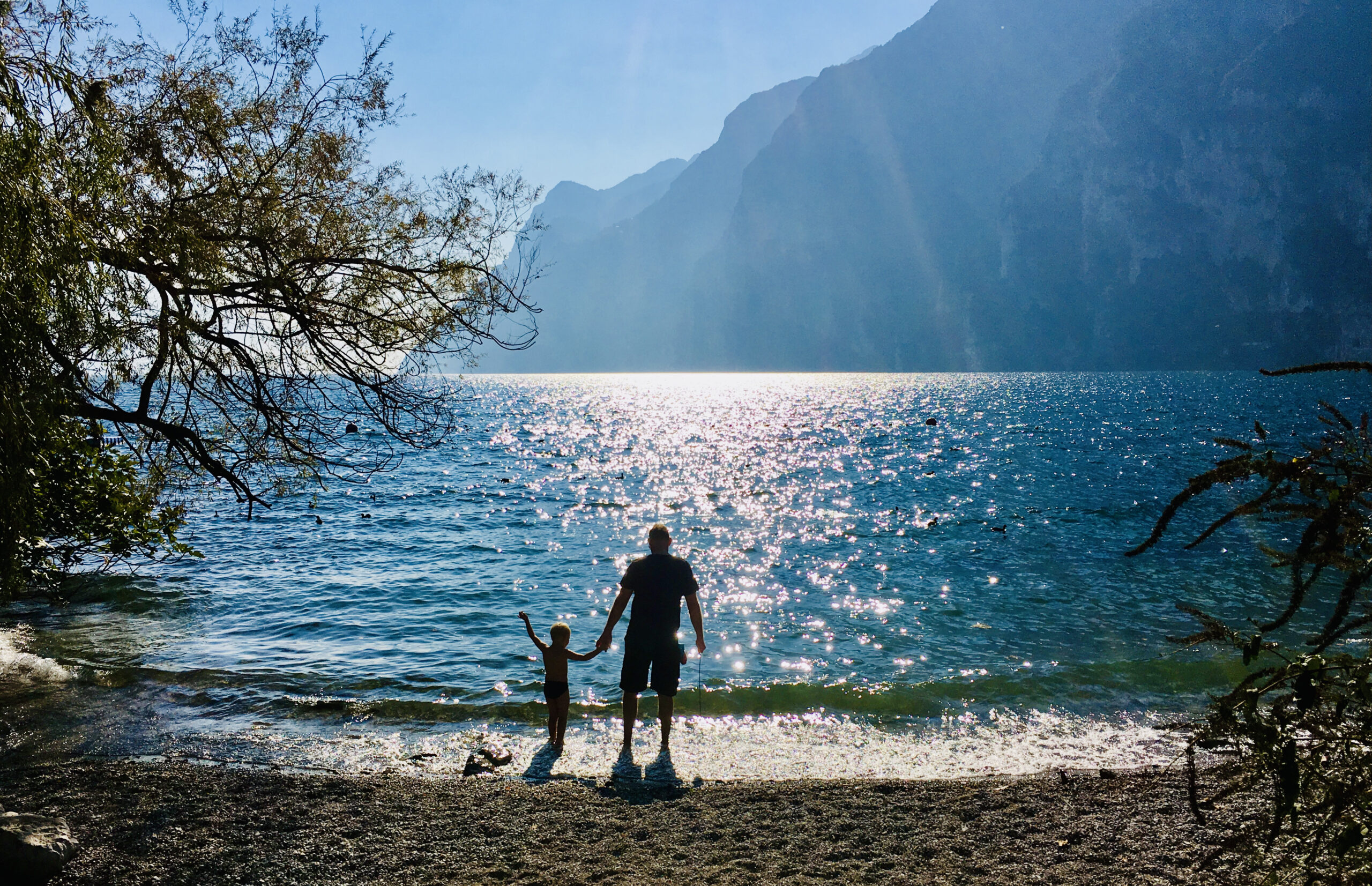 A little boy’s joy on Lake Garda