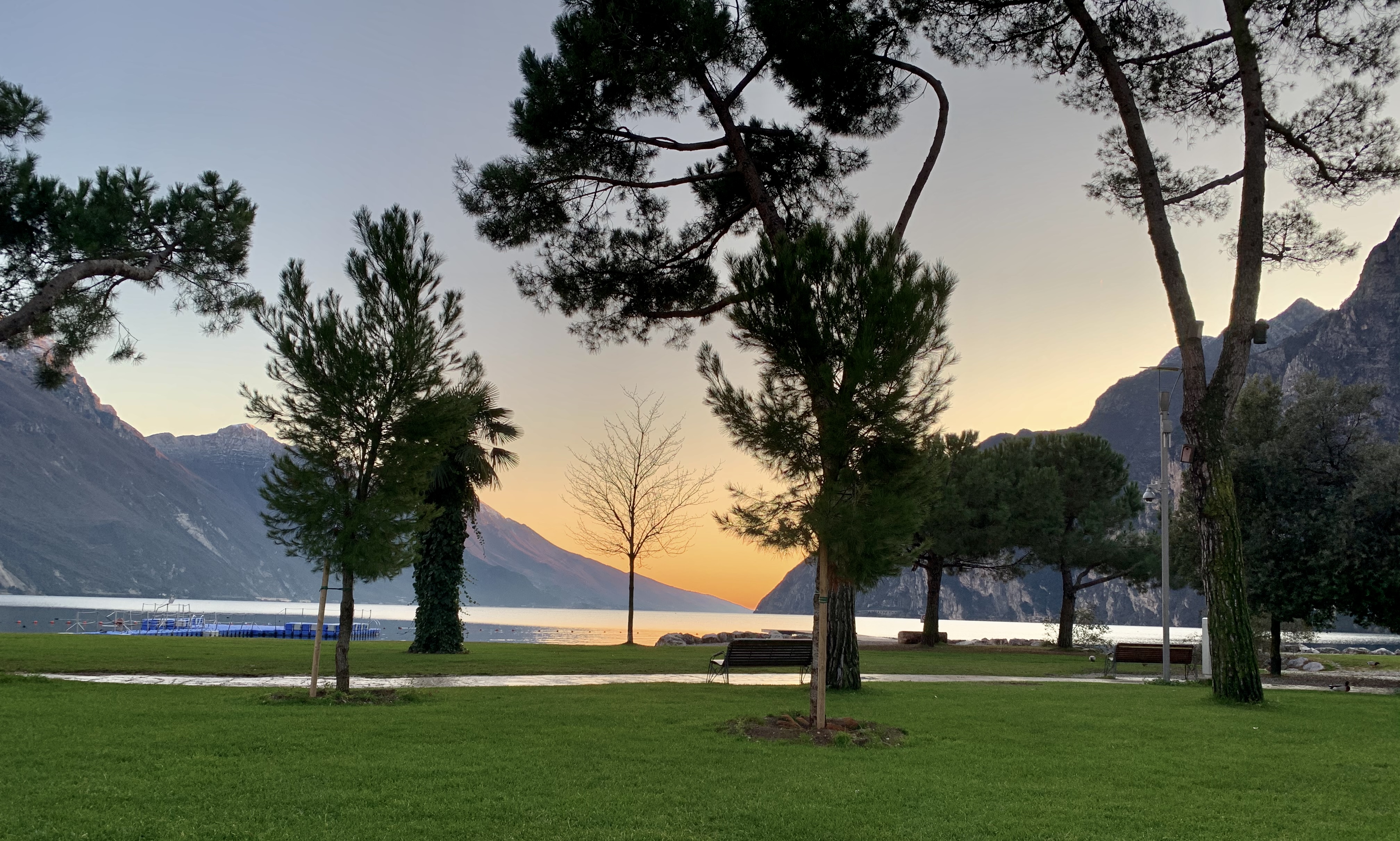 Winter solstice on Lake Garda